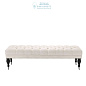 111446 Bench Benedict ecru velvet Eichholtz