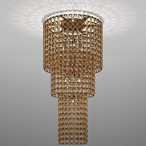 МИНИ-ПОТОЛОЧНЫЙ СВЕТИЛЬНИК CA3 CRYSTAL GOLD MATT BRONZE 1 E27 CE