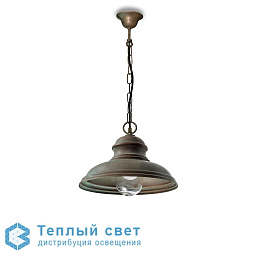 уличный потолочный светильник с куполообразным металлическим плафоном