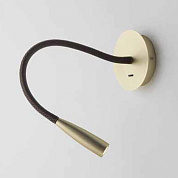 Настенный светодиодный светильник Flexi Leather (3W) Matte Gold