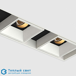 накладной потолочный светильник двойной белый  led