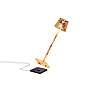 LD0490FFO Zafferano Настольная лампа на батарейках POLDINA MICRO TAVOLO PRO IP65, красная, с позолотой, с регулировкой яркости — фото 1