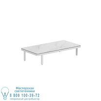 СТОЛ ALURA LOUNGE 160 LTH 160X80X34CM БЕЛАЯ КЕРАМИЧЕСКАЯ СТОЛЕШНИЦА BIANCO STATUARIO Royal Botania