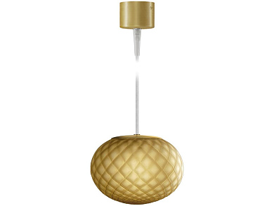 подвесной светильник с янтарным плафоном в сетчатом рисунке
