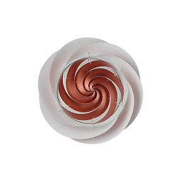 1320MCP LE KLINT Swirl настенный светильник с завитым плафоном двухцветной окраски бело-медного тона