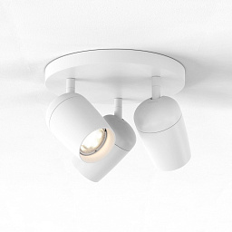 1478013 Astro lighting Koto спот с тремя поворотными головками на круглой платформе матовый белый