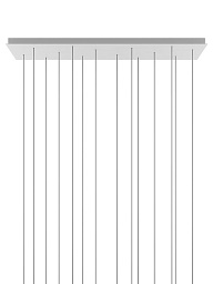 Потолочная розетка Rectangular Cluster System 14 Lights Lodes