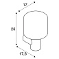 SLV 1004678 OVALISK WL светильник настенный IP65 9Вт c LED 3000/4000K, 560/600лм