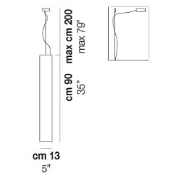 TUBES SP 90 Vistosi Tubes подвесной светильник с разноцветными плафонами