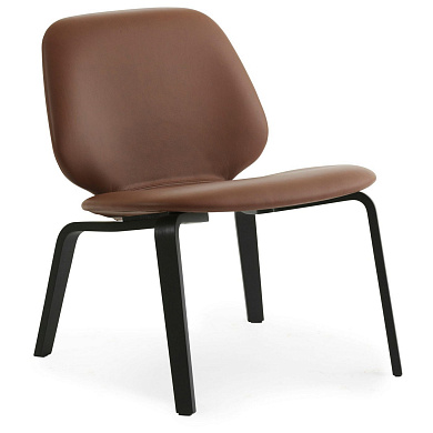 601369 Normann Copenhagen My Chair Кресло для отдыха, ультракожа 41598 / черный