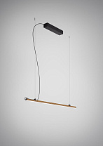 подвесной светильник бронзового цвета с металлическим плафоном