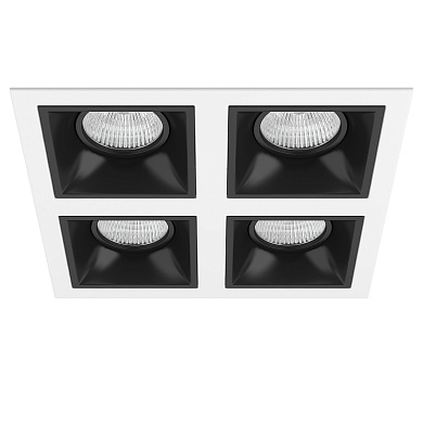 D54607070707 Lightstar Domino точечный светильник, 50Вт, белый;черный