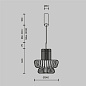 Подвесной светильник Maytoni Namiki 14W Черный MOD465PL-L12BK3 — фото 5