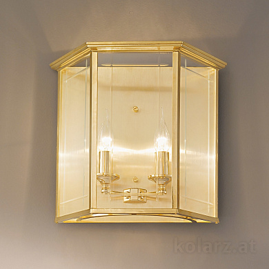 Kolarz Orangerie 0251.62E.3 настенный светильник золото 24 карата ширина 38cm макс. высота 34cm 2 лампы e14