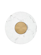 Imitated Alabaster Brass Gold Metal LED 10Watt 220-240Volt 718Lm IP20 3000K D:40 W:6 cm