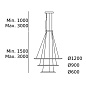 CF4L-00W9AZRU05 подвесной светильник Leds C4 Circular Outward 3 Rings (ø1200 ø900 ø600) черный — фото 1