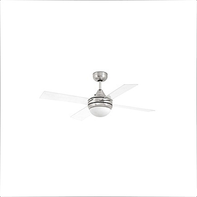 33696 MINI ICARIA Matt nickel/transparent ceiling fan люстра с вентилятором Faro barcelona