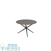 EXES СТОЛ КРУГЛЫЙ Ø120 CM АЛЮМИНИЕВЫЕ НОЖКИ АНТРАЦИТ - СТОЛЕШНИЦА СТОЛА CERAMIC TERRA MARRONE Royal Botania