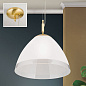 HL 6-1437/1 gold-matt/461 klar-matt Opaldesign Orion подвесной матовый полусферический светильник — фото 1
