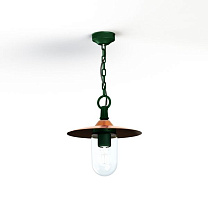 Montana N° 1; Clear glass E27 105W - Lacquered copper dome; Fir green