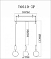 V6040-3P Moderli Scrumbel подвесной светильник, 40Вт, золото