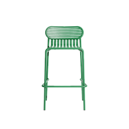M0745427 La Petite Friture WEEK-END Барный стул садовый металлический мятный H80