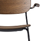 71145-004513 Audo Copenhagen Co Chair Обеденный стул Co, черный, стальной, с подлокотником — фото 3