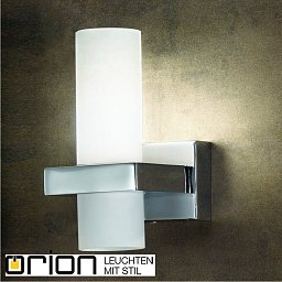 WA 2-1277/1 chrom Orion Milva подсветка для зеркала с прямоугольным корпусом из хрома