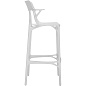 05889BI Kartell AI Барный стул AI Recycled 75 см, белый — фото 2