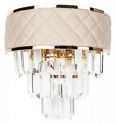 A1008AP-2GO Arte Lamp Annabelle настенный светильник с тканевым абажуром и хрусталём