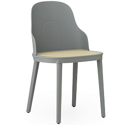 304047 Normann Copenhagen Allez стул с ажурным плетением серого цвета