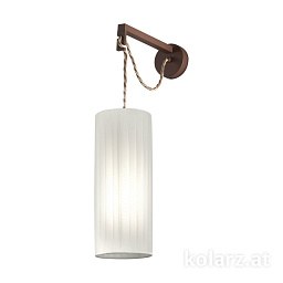 A1307.61.8.W Kolarz Fantasia sand настенный светильник с матовым стеклянным цилиндром и регулируемым держателем