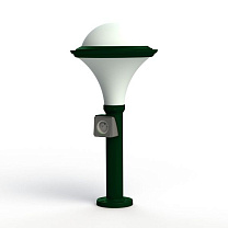 Dallas N° 7; Opal polycarbonate E27 75W Plug; Fir green