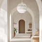 Подвесной светильник Lindendale Quoizel QZ-LINDENDALE-P-AWH античный белый — фото 4