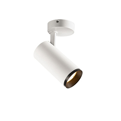 накладной потолочный светильник белого цвета с поворотной головкой