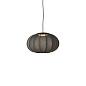 KWO45 BL LED Knit-Wit Made By Hand Подвесной светильник с овальным абажуром чёрного цвета с LED — фото 1