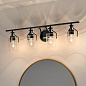 Everett 24" 4 Light Vanity Light in Black настенный светильник 55080BK Kichler — фото 6