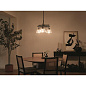 Eastmont 3 Light Chandelier Black  and Walnut Wood люстра 52402BK Kichler — фото 4