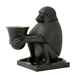 106931 Eichholtz Monkey лампа в виде обезьяны, держащей чашу, в бронзовом цвете