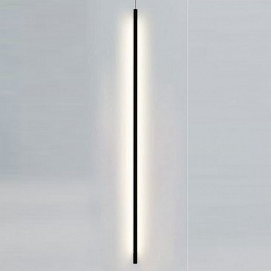 подвесной светильник вытянутый вертикальный черный