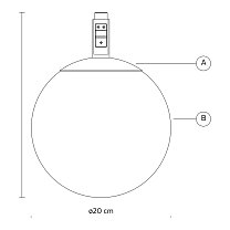 Stant 80AC2642V, сфера Ø20 см, 8,4 Вт