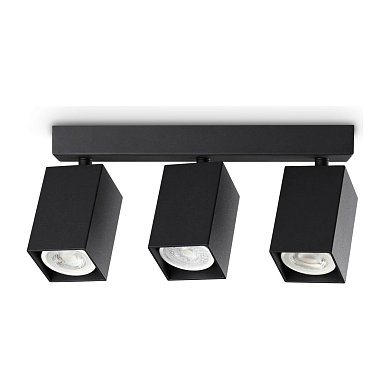 Потолочный светильник Dynamite PL3 LINEAR SQUARE Ideal Lux 371276, черный