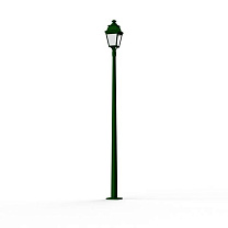 Avenue 3 N° 11; Opal PMMA Built-in LED 3000°K warm white 35W; British green