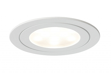 встраиваемый мебельный светильник с хромированной окантовкой