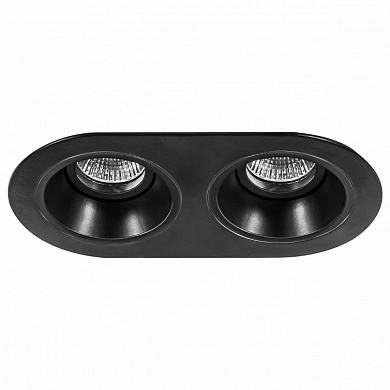 точечный потолочный светильник в черном корпусе