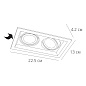 A6661PL-2BK Arte Lamp Canis точечный встраиваемый светильник GU10 2х50W — фото 5
