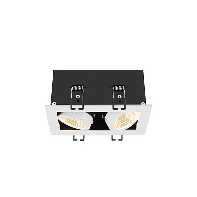 1007560 SLV KADUX 2 LED светильник встраиваемый 14Вт с LED 3000К, 1550лм, 38°, CRI>90, димм., белый/ черный