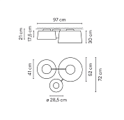 Tube,Ceiling White 2700K,DALI 1-10V PUSH