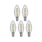 29094 Paulmann LED Candle 5x470лм 5x4,8Вт 2700К прозрачный — фото 2