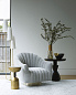 8035 Springsteen Chair Flint Velvet Champagne Swivel Arteriors мягкое сиденье — фото 2